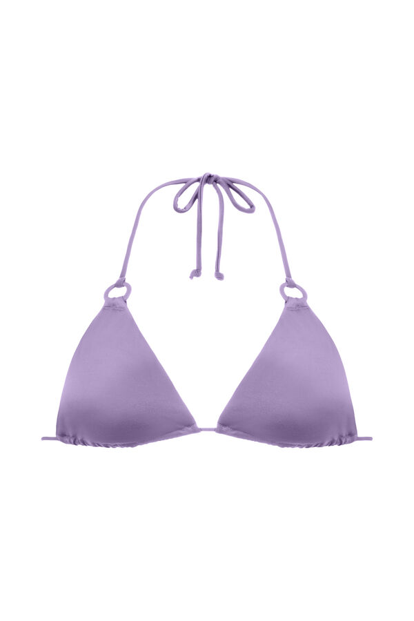 Womensecret Top de bikini triangular morado/lila