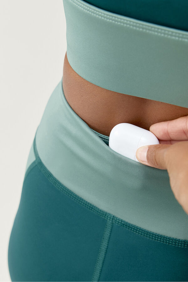 Born Living Yoga Sports leggings Maiko Iceberg Green/Deep Green Print