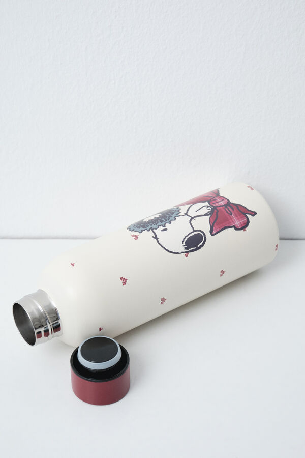 Women'secret Snoopy stainless steel bottle beige