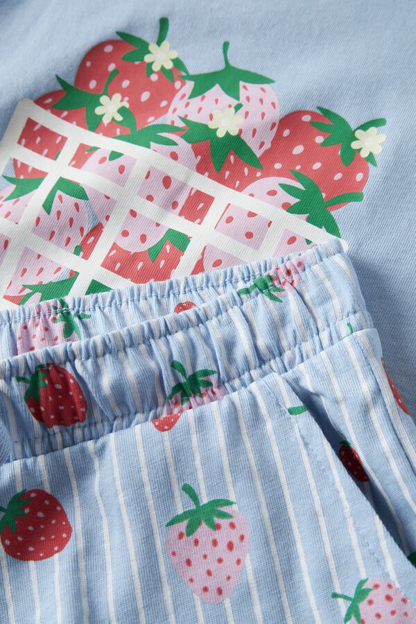 Name it T-shirt and short set blue