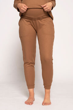 Womensecret Home canvas maternity trousers mink