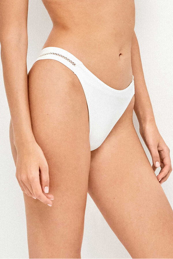 Gisela Brazilian cut-out bikini bottoms kość słoniowa