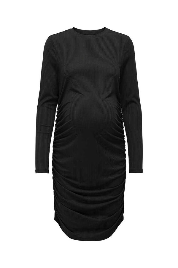 Womensecret Gathered midi maternity dress fekete
