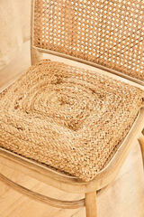 Calma House Cojín de silla de yute Ural nude