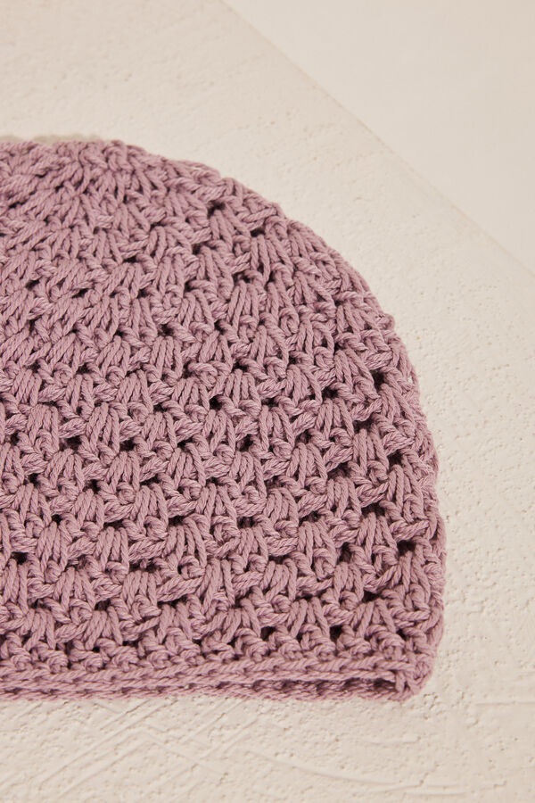 Womensecret Shiny pink mesh hat pink