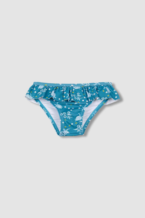 Womensecret Turquoise turtle print swim pants Tirkizna