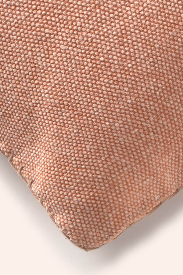 Calma House Funda de coj&iacute;n de algod&oacute;n dhurrie tierra Asana naranja