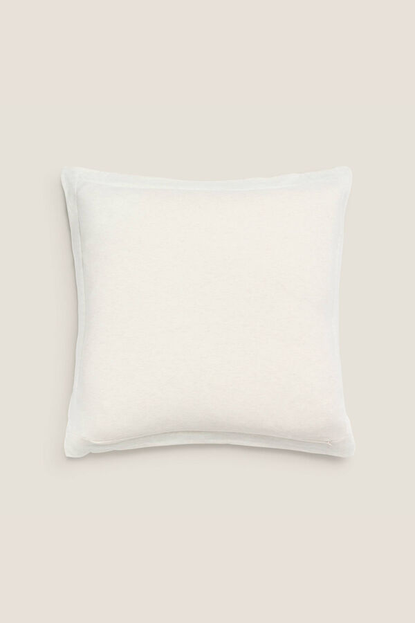 Textura Funda Coj&iacute;n Punto Algod&oacute;n beige