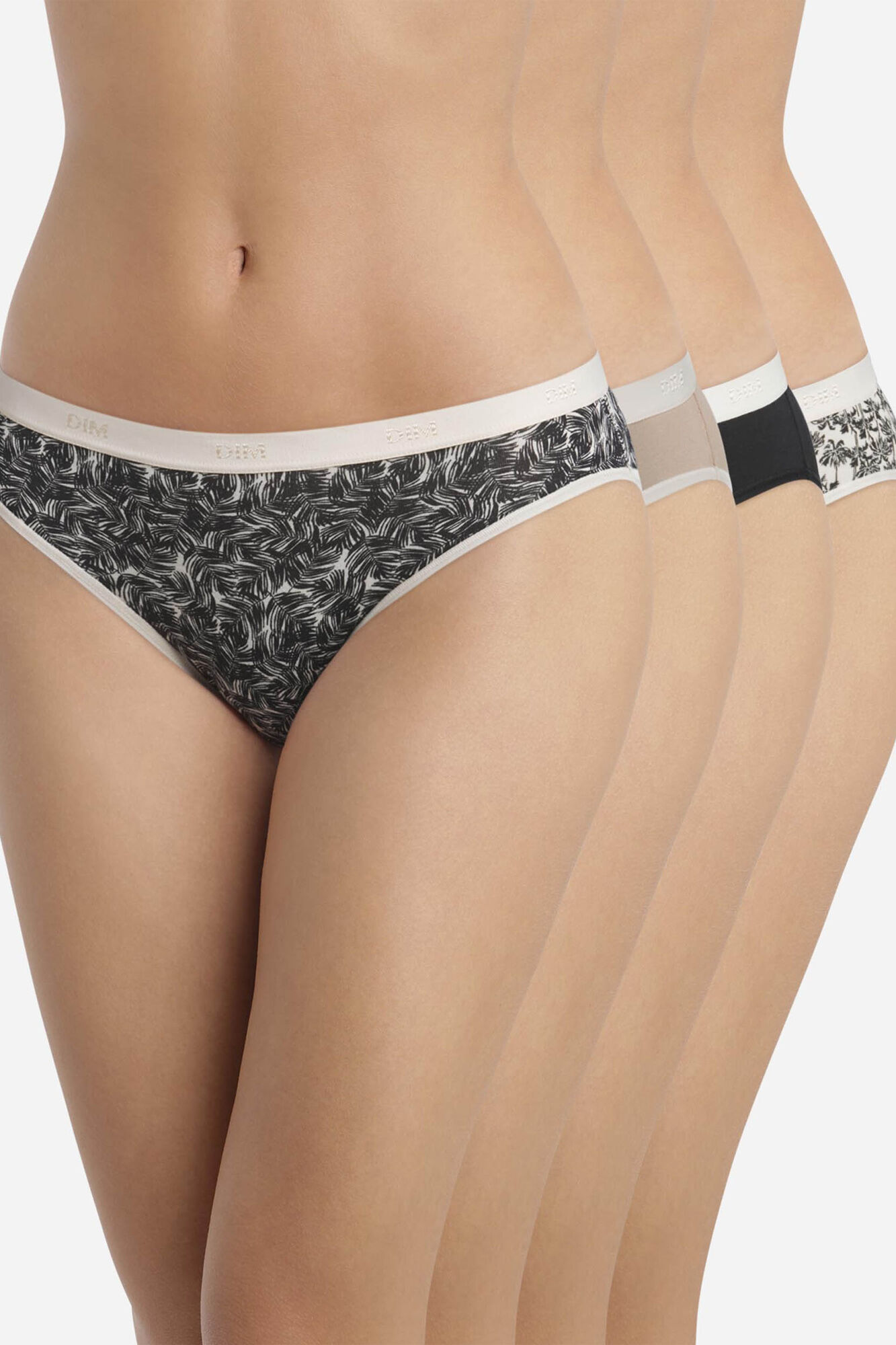 DIM Pack de 4 slips DIM Pockets Coton