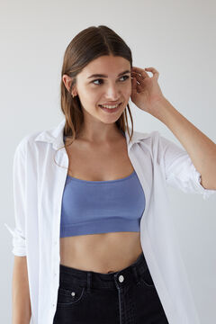 Womensecret Blue seamless sustainable top blue