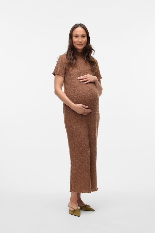 Mamalicious Midi dress Maternity nude