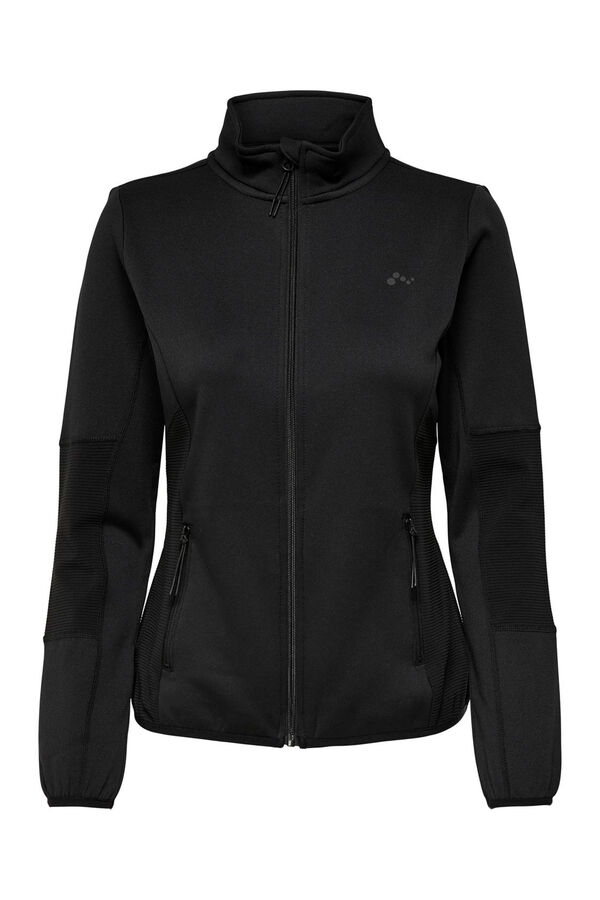 Only Play Technische Jacke mit Fleece Schwarz