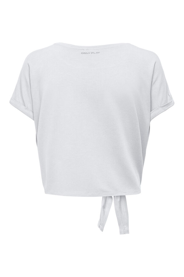 Womensecret Short-sleeved T-shirt with knot Bijela