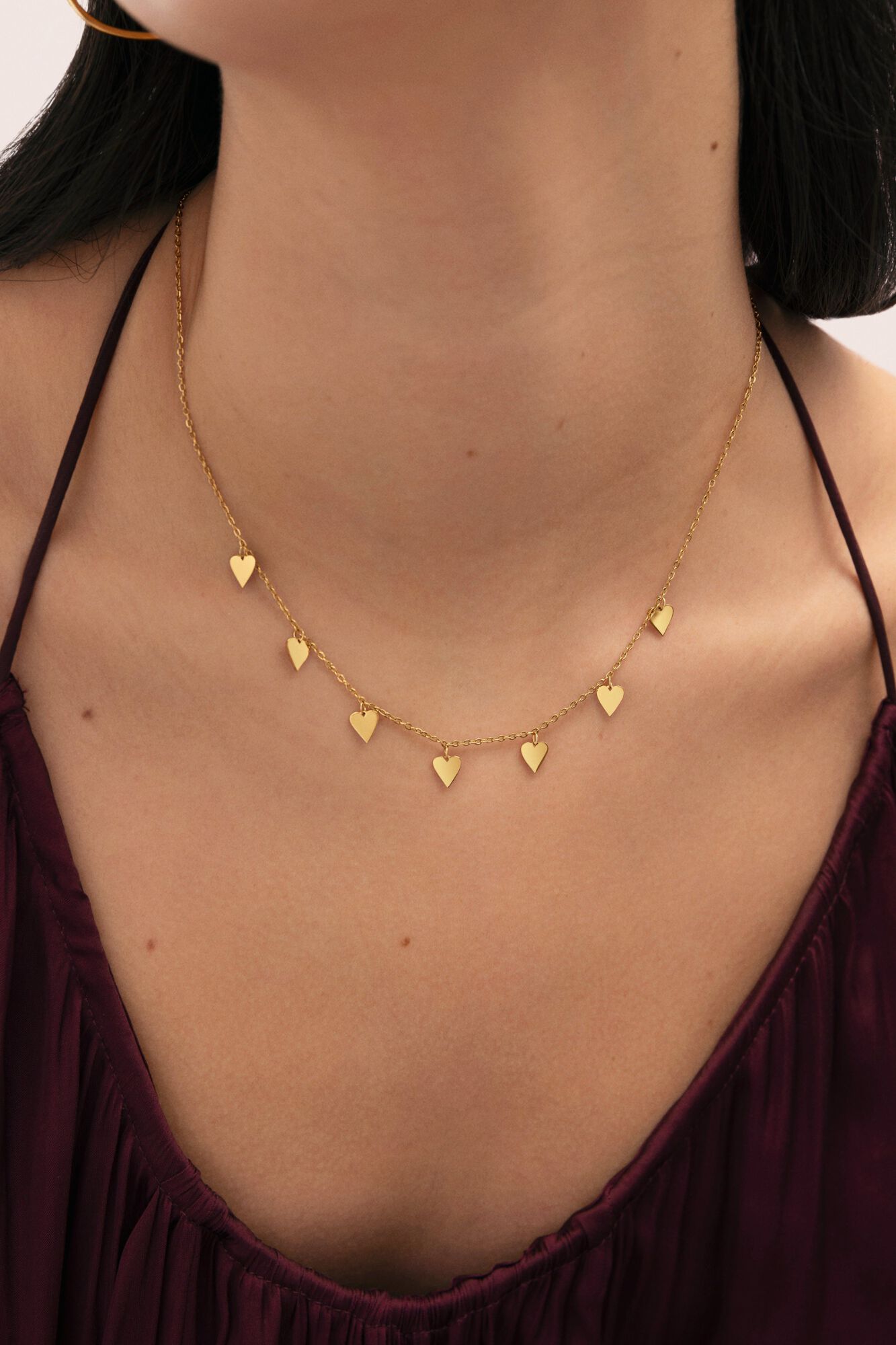 Singularu Passion Halskette Stahl Gold