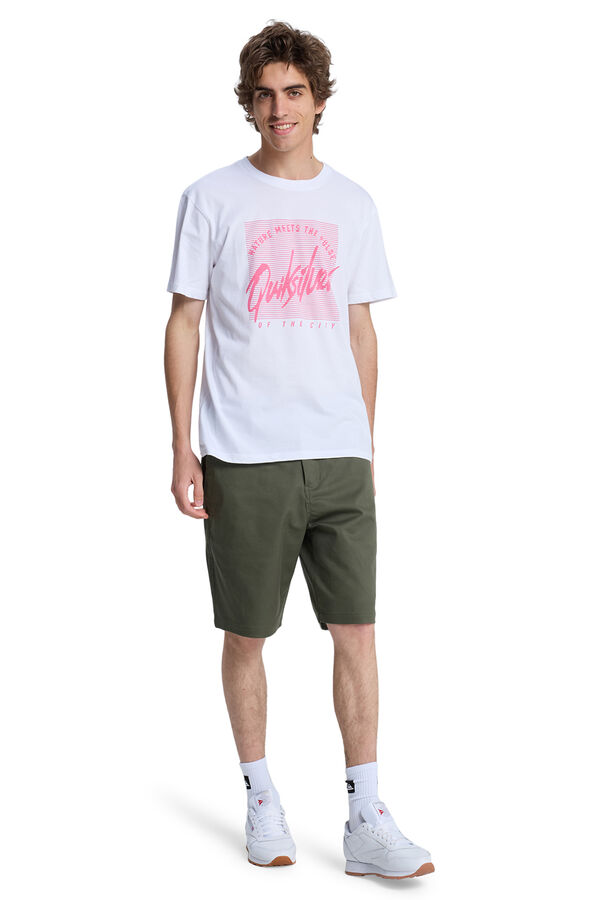 Quiksilver Logo print short sleeve T-shirt white