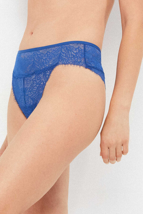Gisela Lace Brazilian panty blue
