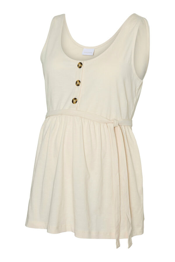 Mamalicious Top de tirantes maternity y lactancia blanco