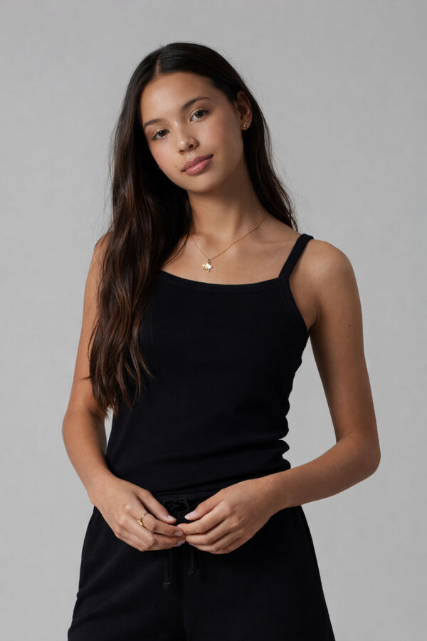 Lmtd Top de tirantes negro
