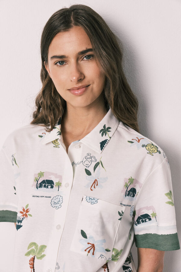 Women'secret Little Miss&trade; short classic pyjamas beige