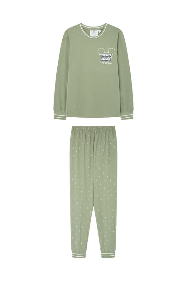 Womensecret Pyjama 100 % coton Mickey Mouse vert