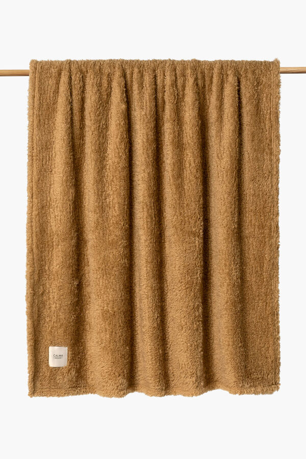 Womensecret Beige plaid Teddy (120 x 180) marron