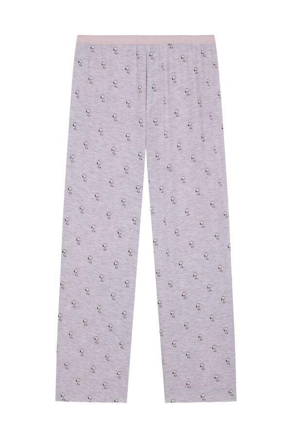 Womensecret Pijama Snoopy cinza Capri soft touch cinzento