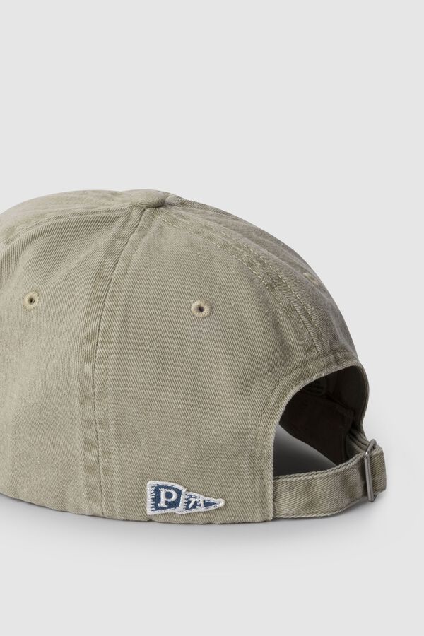 Pepe Jeans Gorra de sarga algod&oacute;n con bordado beige