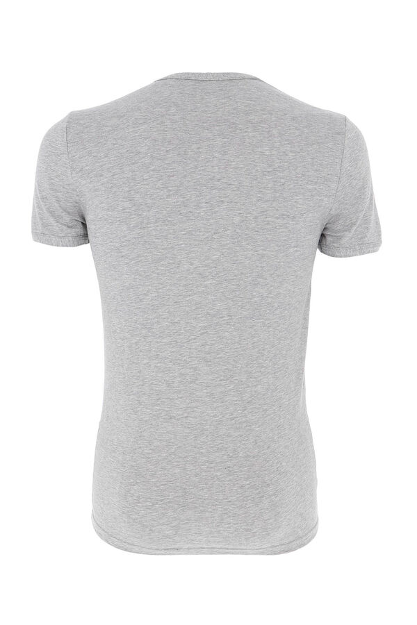 Womensecret T-shirt térmica de homem gola redonda manga curta cinzento
