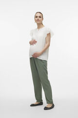 Womensecret Low-rise flowing maternity trousers  zöld
