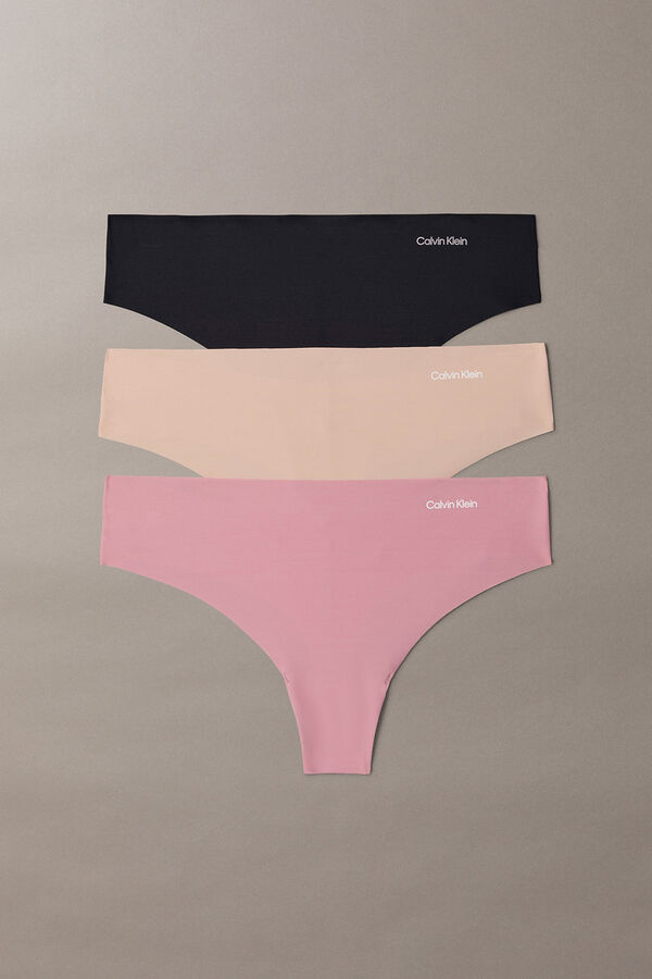 Calvin Klein Pack 3 tangas microfibra logo estampado