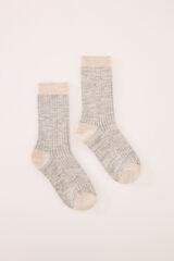 Women'secret Essentials pink long socks grey