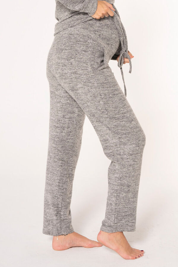 Womensecret Comfy maternity crossover T-shirt + trousers set grey