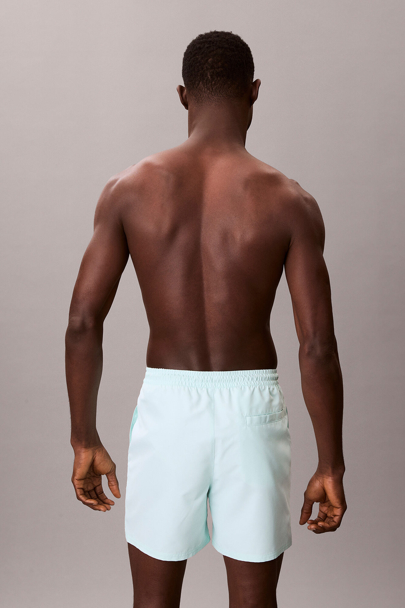 Calvin Klein Fato de banho comprido m&eacute;dio liso com cord&atilde;o