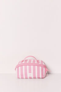 Women'secret Pink striped medium vanity case