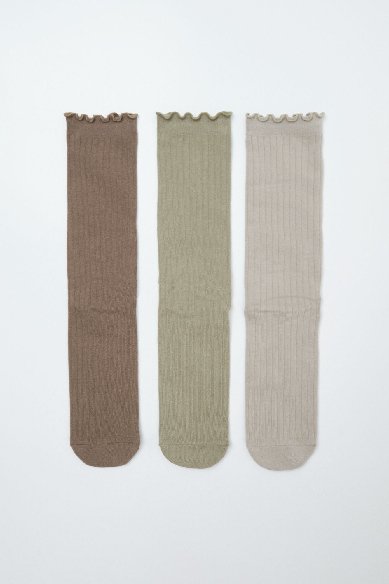 Women'secret Green lurex 3-pack long socks