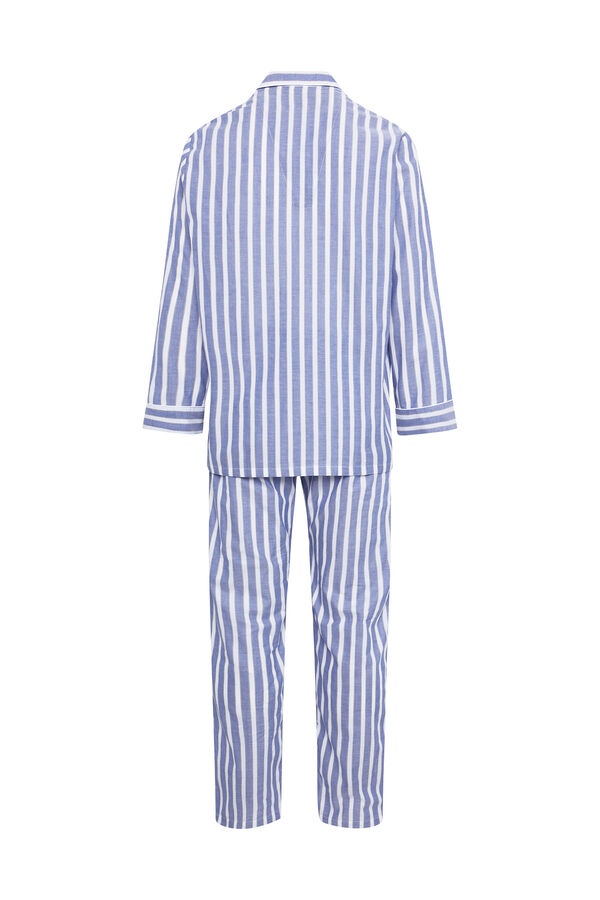 Womensecret Men's long blue pyjamas bleu