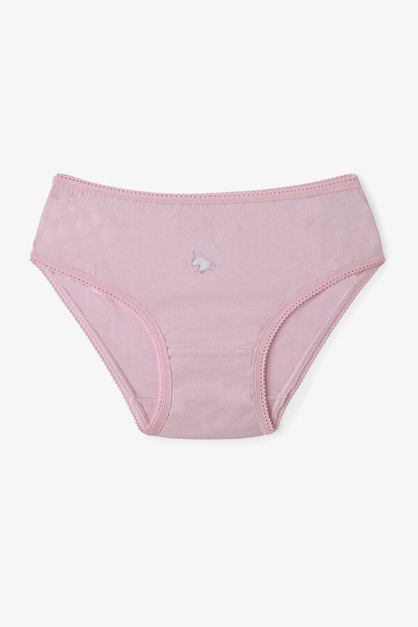 Penti Pack 5 bragas cl&aacute;sicas unicornios rosa