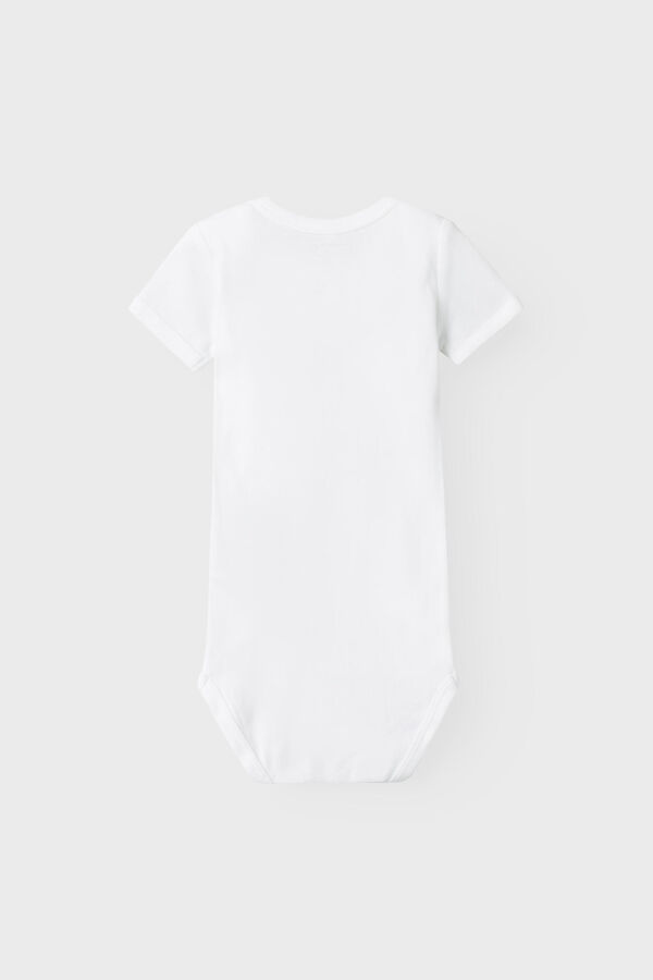 Womensecret Pack of 2 short-sleeved baby bodysuits fehér