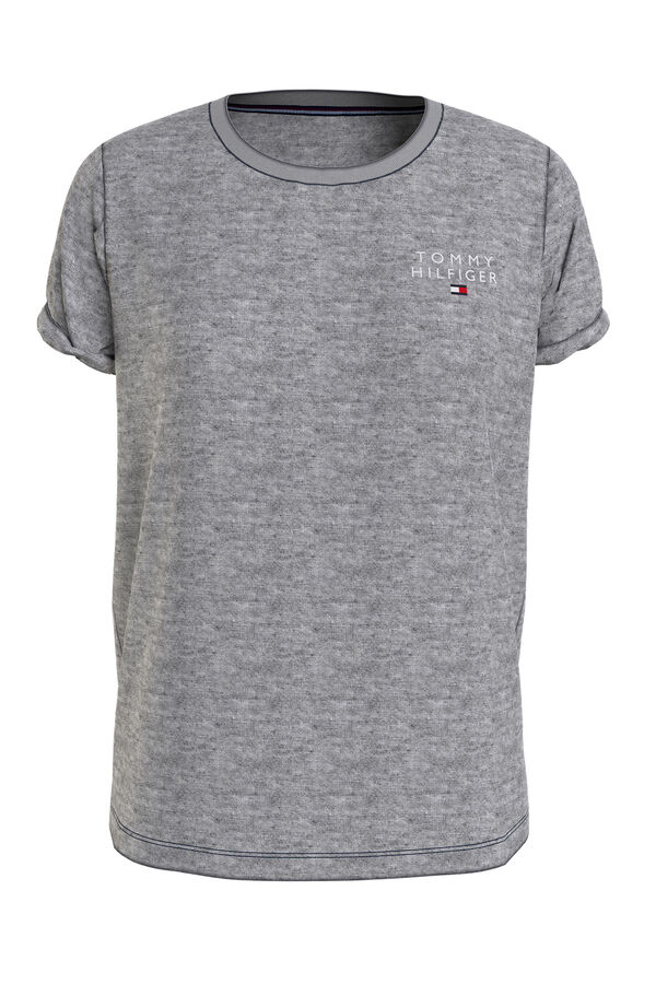 Womensecret Camiseta marga corta logo gris