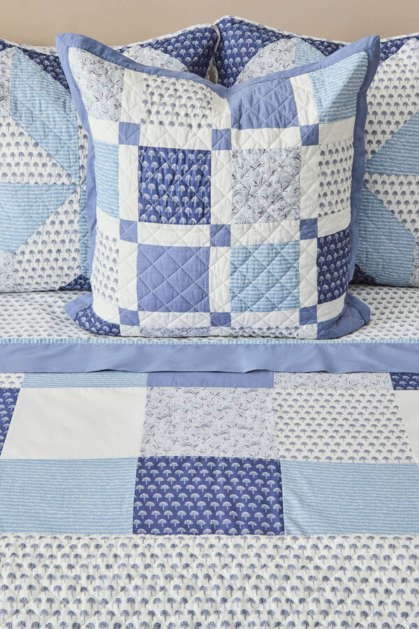 Womensecret Ginkgo patchwork bedspread kék