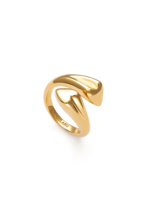Singularu Abbraccio Amour Ring Gold imprim&eacute;