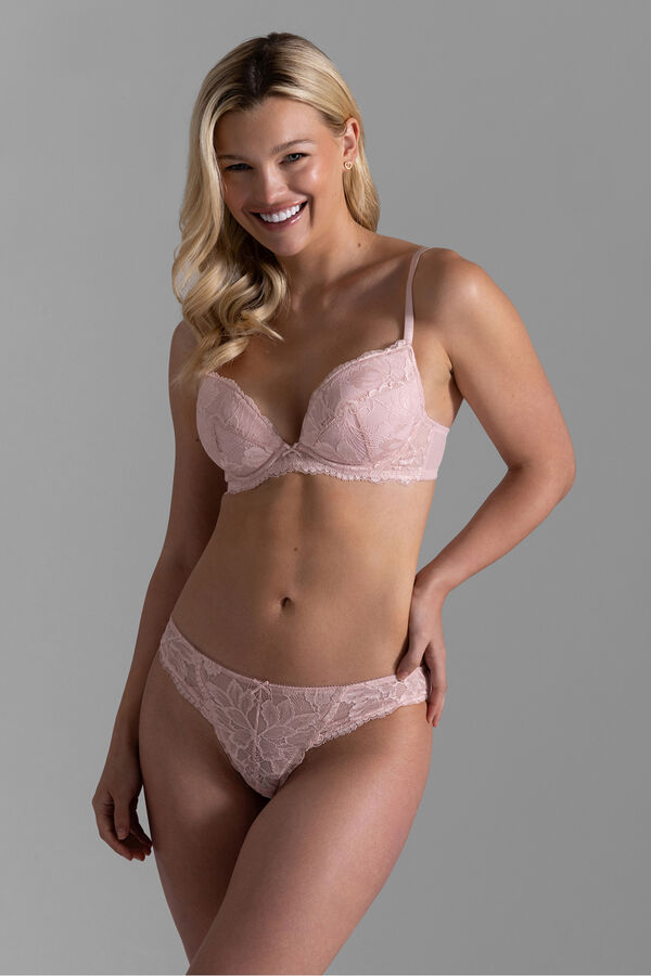 Dorina Sujetador escote profundo Perfect lace rosa