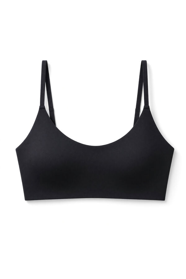 Women'secret Black microfibre foam top bra GODDESS black