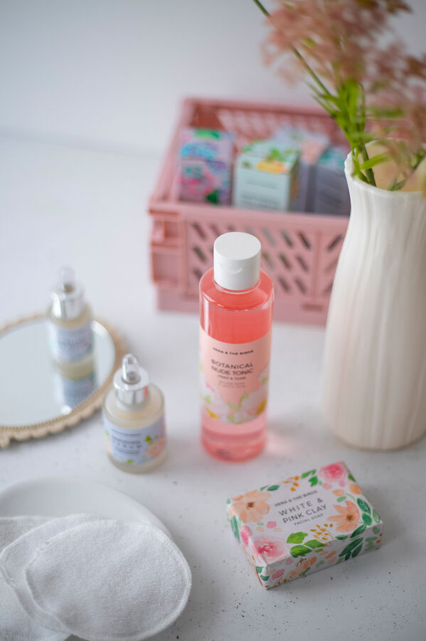 Womensecret Jabón limpiador facial White & Pink Clay mit Print