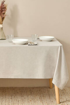 Womensecret Plain hemstitched tablecloth brown