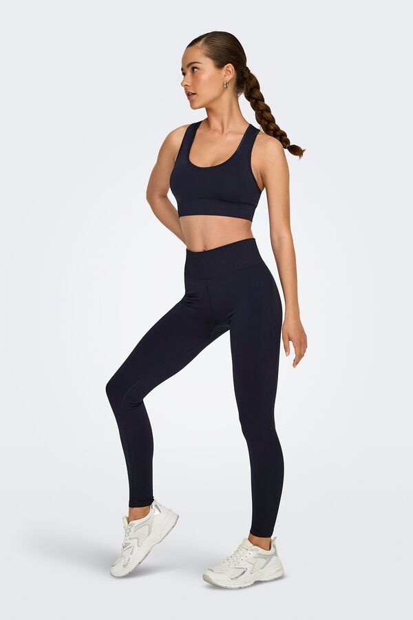 Only Play Sujetador deportivo espalda cruzada azul