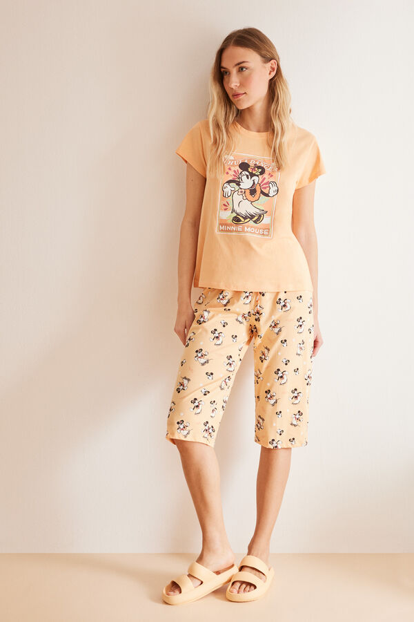 Womensecret Minnie gusarska pidžama od 100% pamuka Narančasta