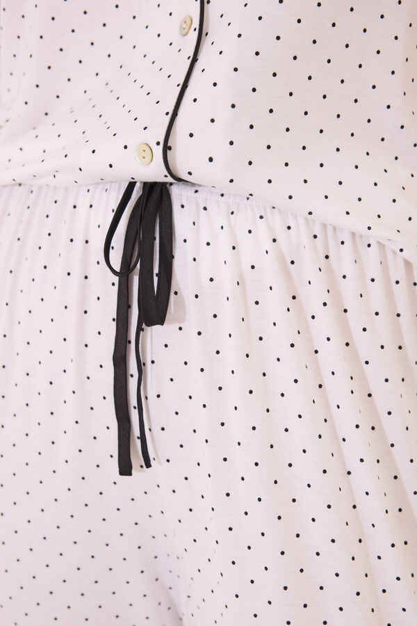 Women'secret Kapri tufne sa belim košulja pidžama Print