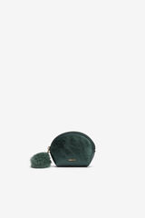 Vilanova Bolso Glitter con Pomp&oacute;n verde