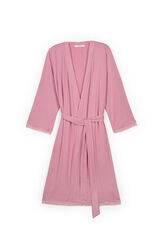 Women'secret Pink midi robe with belt pink
